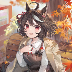 This is a pixiv picture whose title is 秋の散歩.