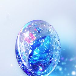 This is a pixiv picture whose title is 本気で描いたガラス玉.