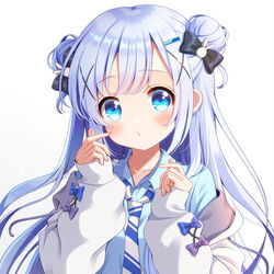 This is a pixiv picture whose title is 指ハートしてるイマドキチノちゃん.