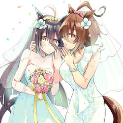 This is a pixiv picture whose title is ウエディングタキ＆カフェ.