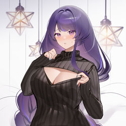 This is a pixiv picture whose title is 雷電影.