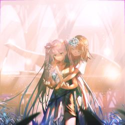 This is a pixiv picture whose title is 『泣いてもいいんだよ』.