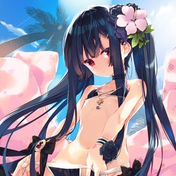 This is a pixiv picture whose title is 水着トリカブトさん.