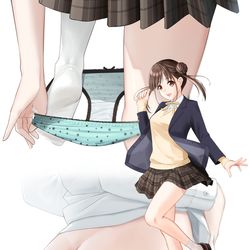 This is a pixiv picture whose title is ちょこ先輩のパンツ.