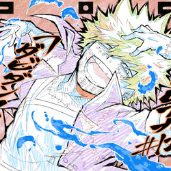 This is a pixiv picture whose title is ヒロアカ#124.