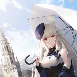 This is a pixiv picture whose title is こうして街を眺めるのが好きなの.