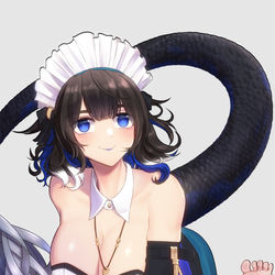 This is a pixiv picture whose title is イェラ 耶拉 Kjeraのメイドコーデ.