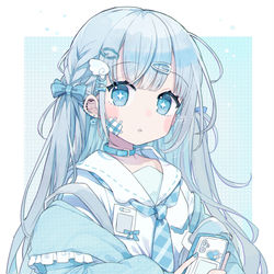 This is a pixiv picture whose title is 青白ｾｰﾗｰ × めがね.