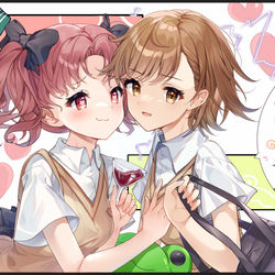 This is a pixiv picture whose title is 某科学的超电磁炮.