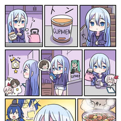This is a pixiv picture whose title is 奏がカップ麺作って食べるだけ.