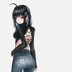 This is a pixiv picture whose title is Jeans.