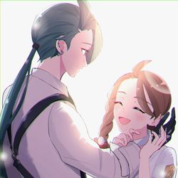 This is a pixiv picture whose title is チリ主♀.