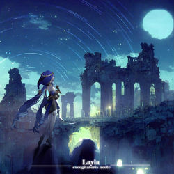 This is a pixiv picture whose title is 眠れない夜に歌う.