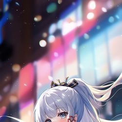 This is a pixiv picture whose title is 神里綾華.