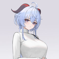 This is a pixiv picture whose title is 甘雨.