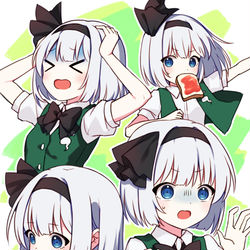 This is a pixiv picture whose title is あたふた妖夢ちゃん.
