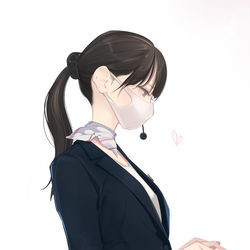 This is a pixiv picture whose title is スーツのお姉さん.