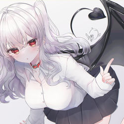 This is a pixiv picture whose title is 白いあの子の秘密.