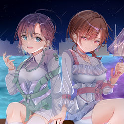 This is a pixiv picture whose title is 透き通るは心の窓か.