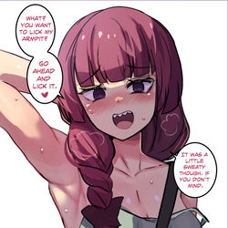 This is a pixiv picture whose title is Sweaty Kikuri.