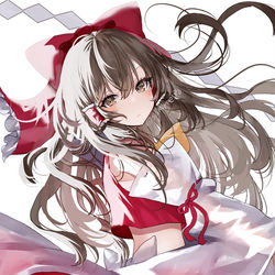 This is a pixiv picture whose title is 霊夢.