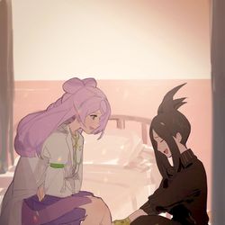 This is a pixiv picture whose title is ✚🩹💄.