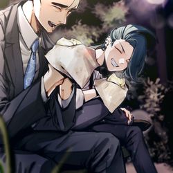 This is a pixiv picture whose title is アオキさんとチリちゃん.