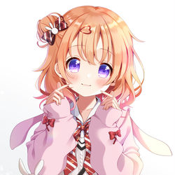 This is a pixiv picture whose title is 指ハートしてるイマドキココアさん.