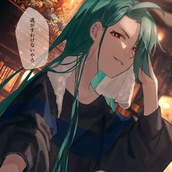 This is a pixiv picture whose title is 手伝わない　▶︎手伝う.