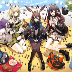 This is a pixiv picture whose title is アークナイツ3周年アート.