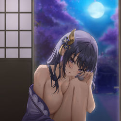 This is a pixiv picture whose title is 「一杯やりましょうか…？」.