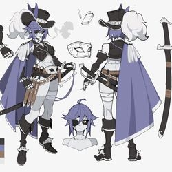 This is a pixiv picture whose title is OC.