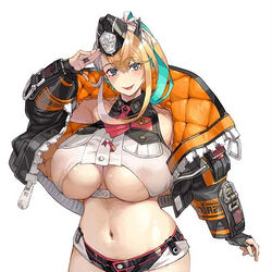 This is a pixiv picture whose title is 肉厚小隊の隊長.