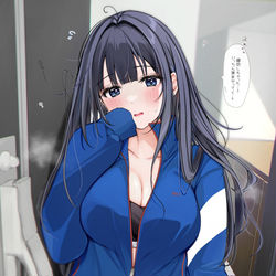 This is a pixiv picture whose title is 朝に弱い脱力系女子.