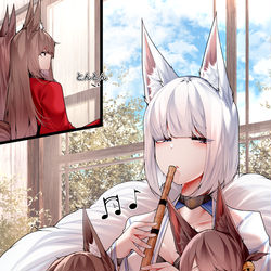 This is a pixiv picture whose title is もふもふ~.