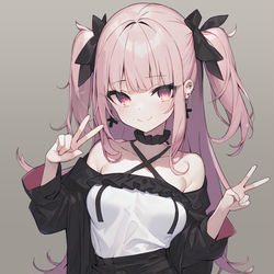 This is a pixiv picture whose title is メスガキちゃん.
