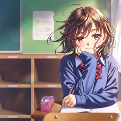 This is a pixiv picture whose title is after school.
