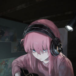 This is a pixiv picture whose title is ギターヒーロー.