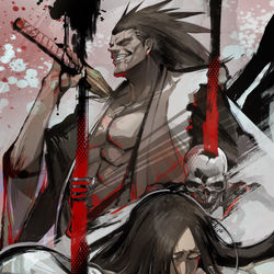 This is a pixiv picture whose title is 剣八.