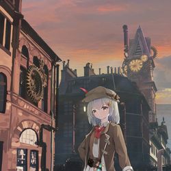 This is a pixiv picture whose title is 辉光篇封面图.