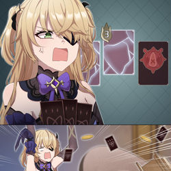 This is a pixiv picture whose title is ちゃぶ台返し.