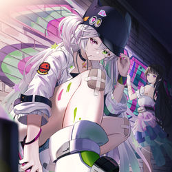 This is a pixiv picture whose title is グラフィティアート.