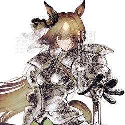 This is a pixiv picture whose title is 西洋甲冑風味サトノダイヤモンド.