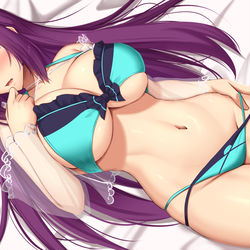 This is a pixiv picture whose title is 水着のスカディさまの.