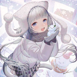 This is a pixiv picture whose title is ⛄.
