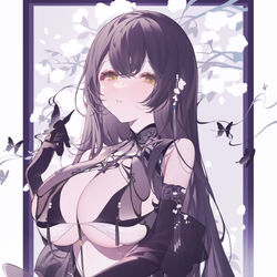 This is a pixiv picture whose title is 白鵺.