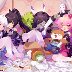 This is a pixiv picture whose title is 幻塔一周年贺图.