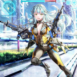 This is a pixiv picture whose title is †エンジェルショット† マルグレア.
