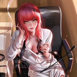 This is a pixiv picture whose title is Makima.