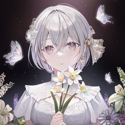This is a pixiv picture whose title is 𝒇𝒍𝒐𝒘𝒆𝒓 𝒄𝒐𝒍𝒍𝒆𝒄𝒕𝒊𝒐𝒏.